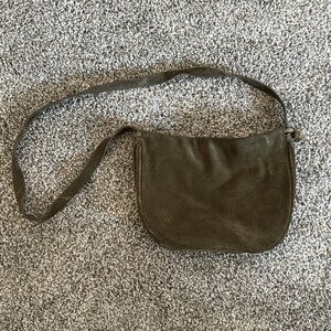 Urban outfitters green suede hobo crossbody bag
